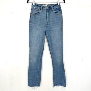 Abercrombie & Fitch The 90's Slim Straight Ultra High Rise Jeans 25 0 Long